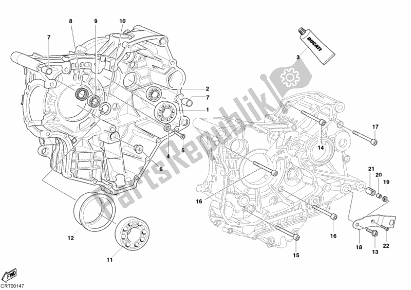 Todas las partes para Cojinetes Del Cárter de Ducati Superbike 999 S 2003